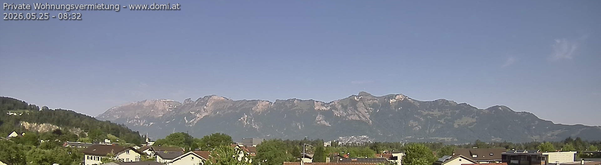 Archived image Webcam View over Gisingen to Hoher Kasten
