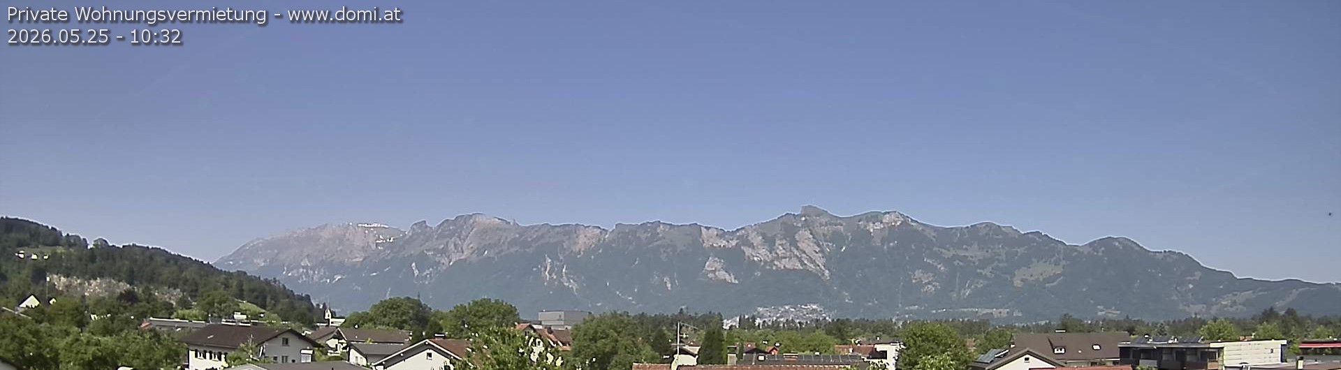 Archived image Webcam View over Gisingen to Hoher Kasten