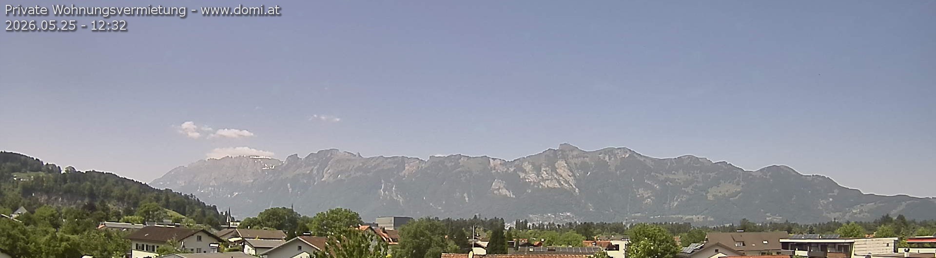 Archiv Foto Webcam Ausblick über Gisingen auf Hohen Kasten