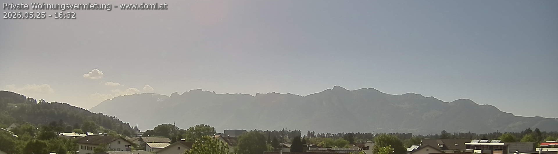 Archiv Foto Webcam Ausblick über Gisingen auf Hohen Kasten