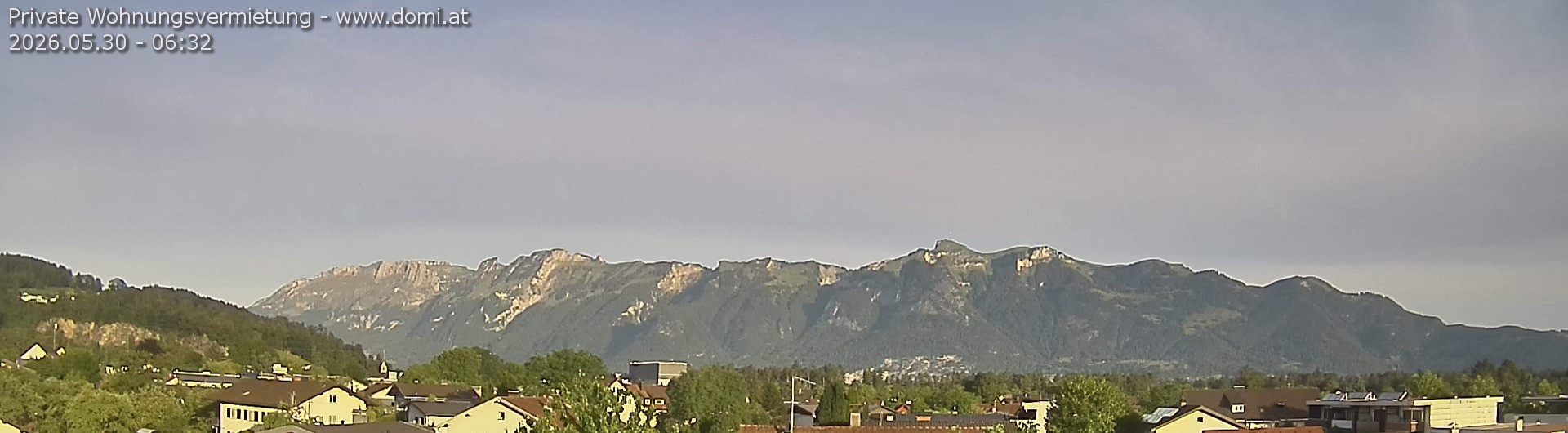 Archived image Webcam View over Gisingen to Hoher Kasten