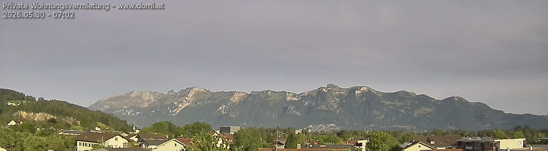 Archived image Webcam View over Gisingen to Hoher Kasten