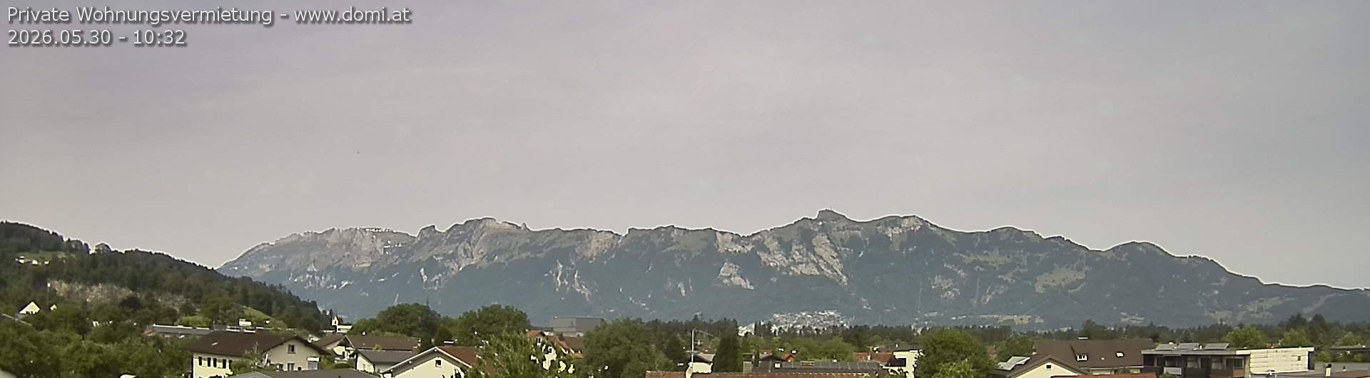 Archived image Webcam View over Gisingen to Hoher Kasten