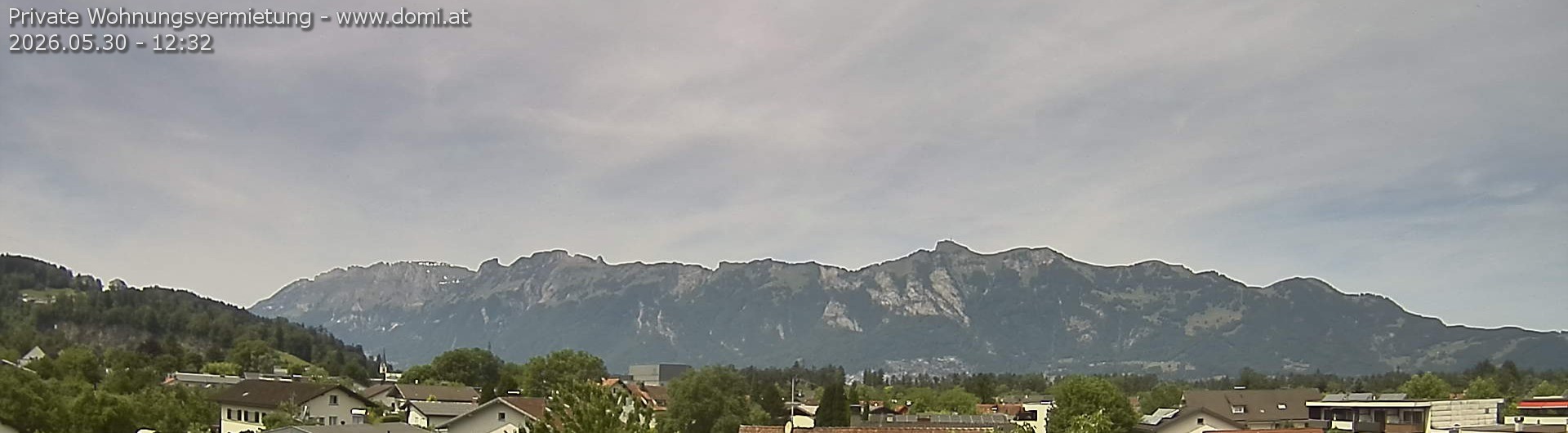 Archived image Webcam View over Gisingen to Hoher Kasten