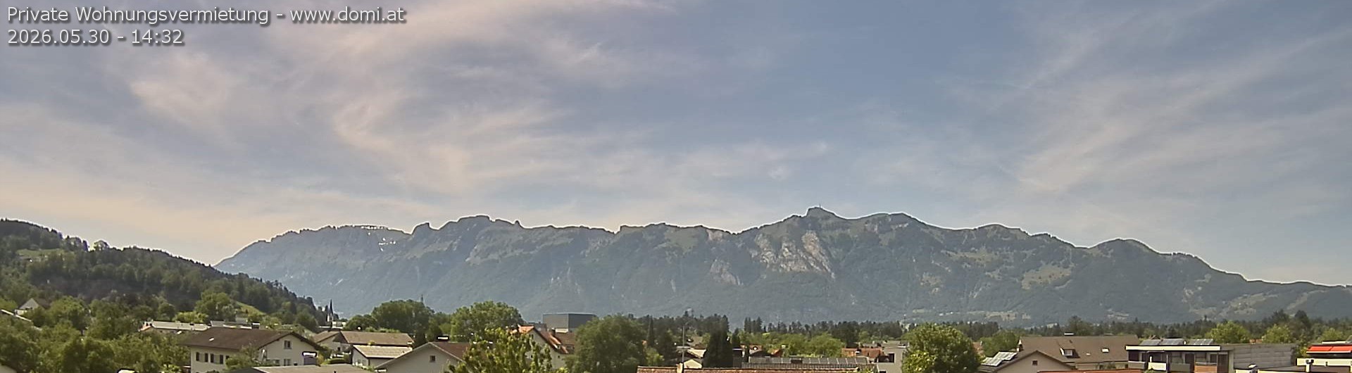 Archived image Webcam View over Gisingen to Hoher Kasten