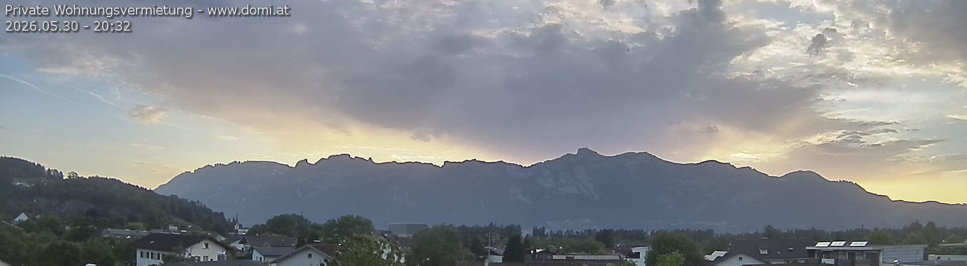 Archived image Webcam View over Gisingen to Hoher Kasten