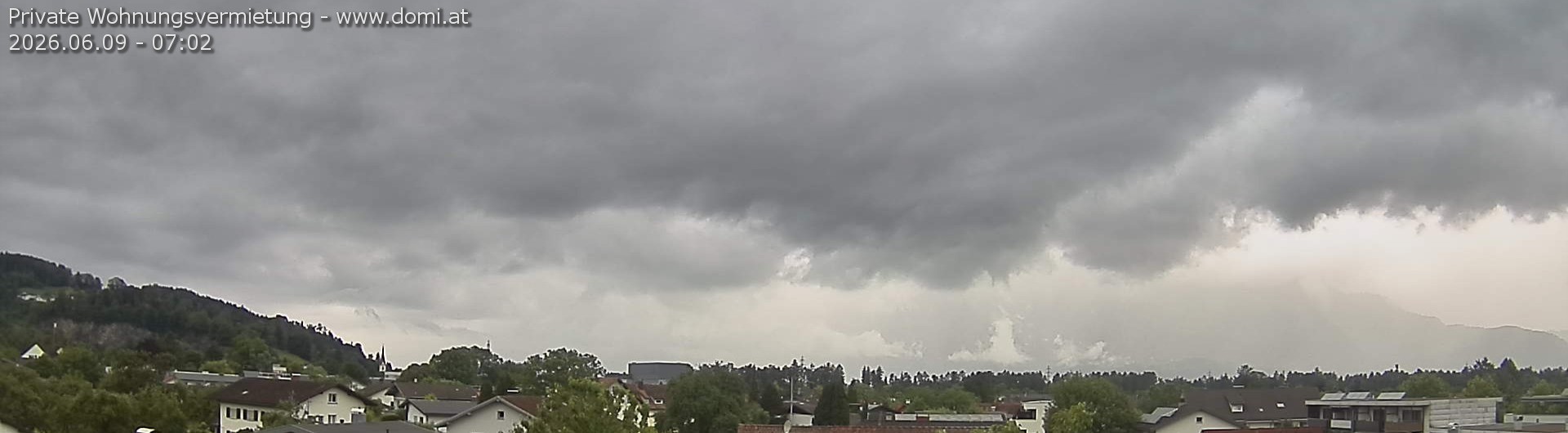 Archiv Foto Webcam Ausblick über Gisingen auf Hohen Kasten