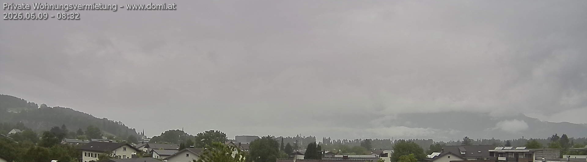Archiv Foto Webcam Ausblick über Gisingen auf Hohen Kasten