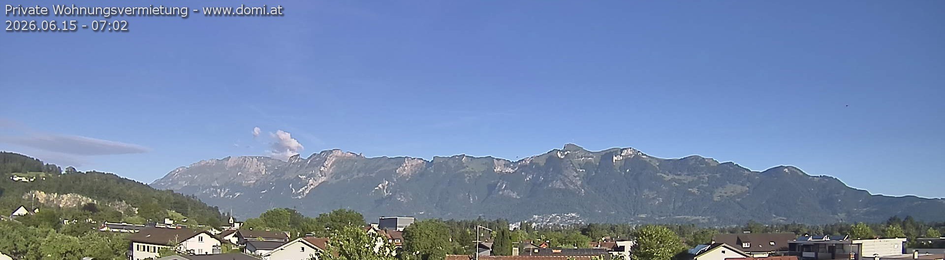 Archived image Webcam View over Gisingen to Hoher Kasten
