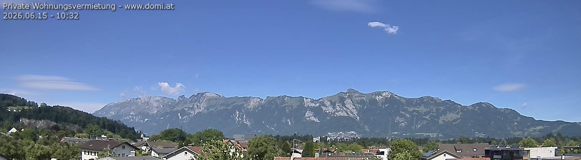 Archived image Webcam View over Gisingen to Hoher Kasten