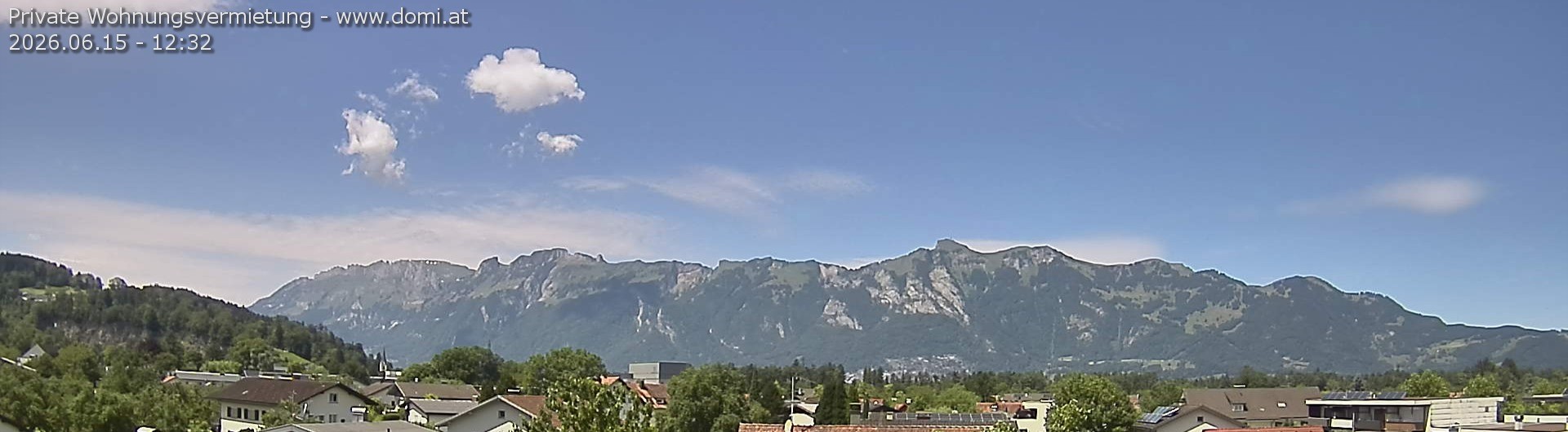 Archived image Webcam View over Gisingen to Hoher Kasten