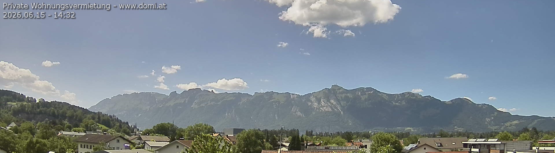 Archived image Webcam View over Gisingen to Hoher Kasten