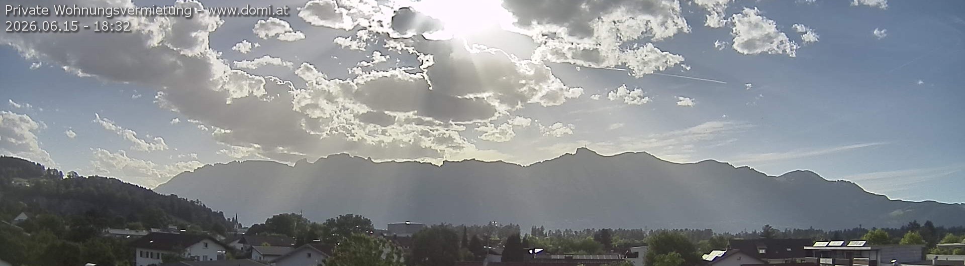 Archived image Webcam View over Gisingen to Hoher Kasten