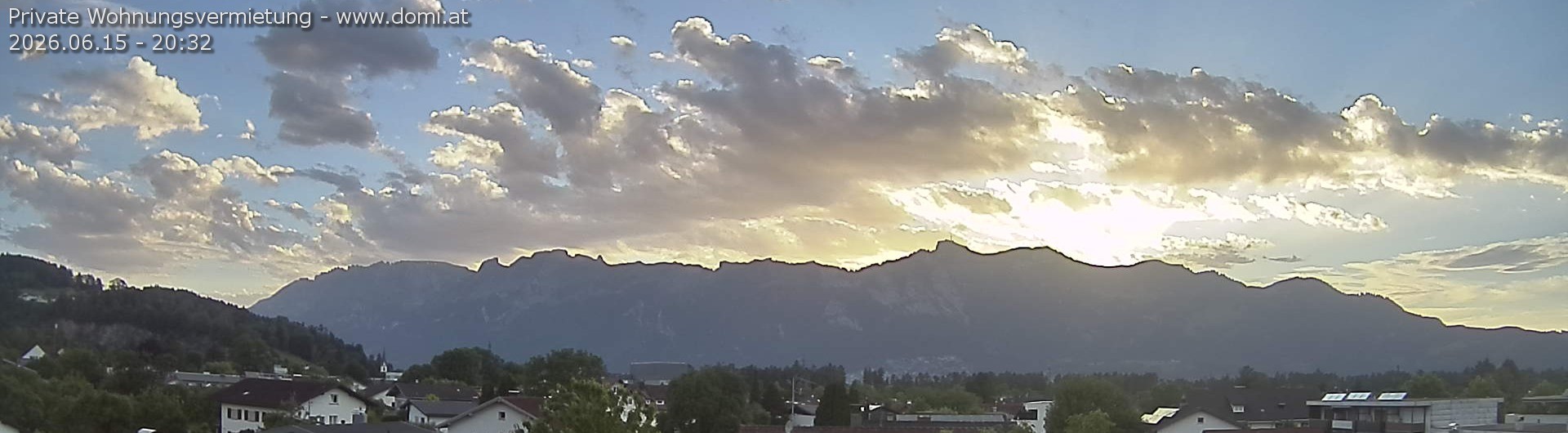 Archived image Webcam View over Gisingen to Hoher Kasten
