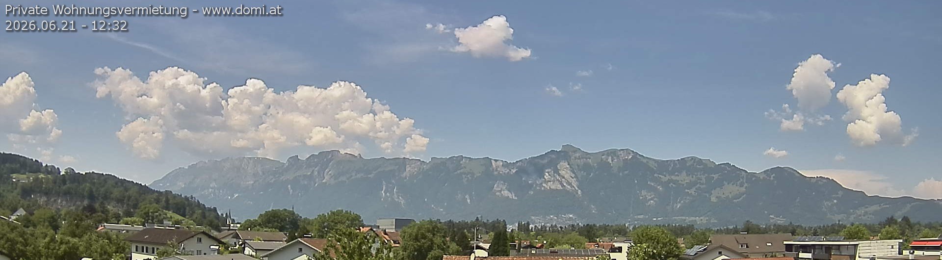 Archived image Webcam View over Gisingen to Hoher Kasten