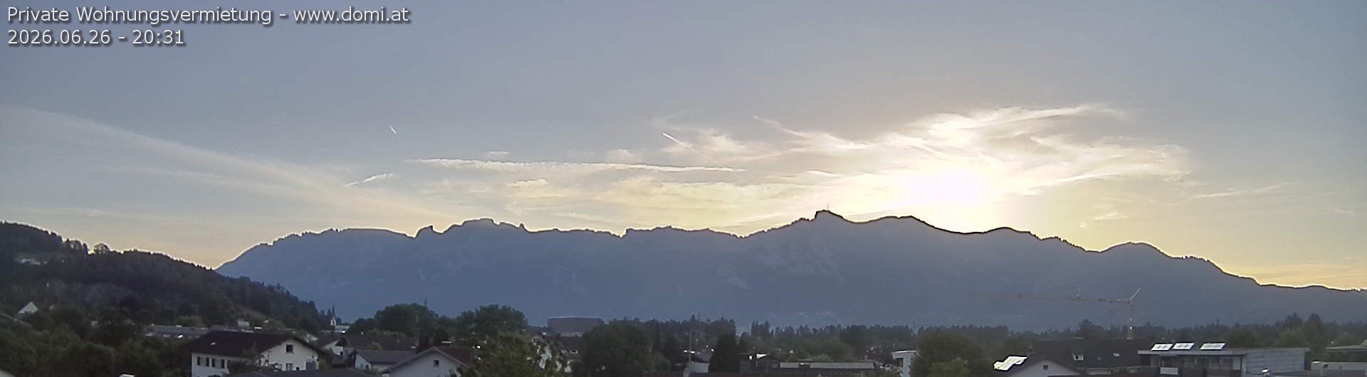 Archiv Foto Webcam Ausblick über Gisingen auf Hohen Kasten