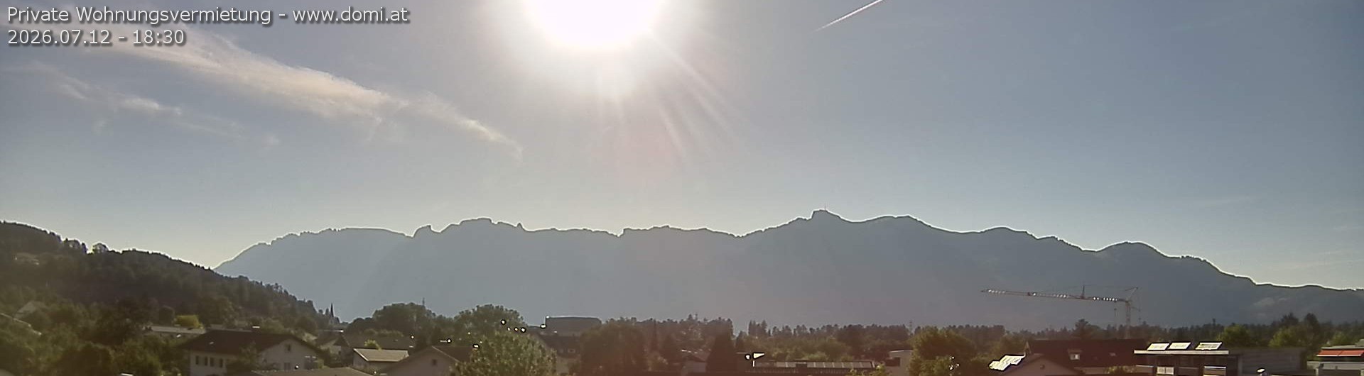 Archived image Webcam View over Gisingen to Hoher Kasten
