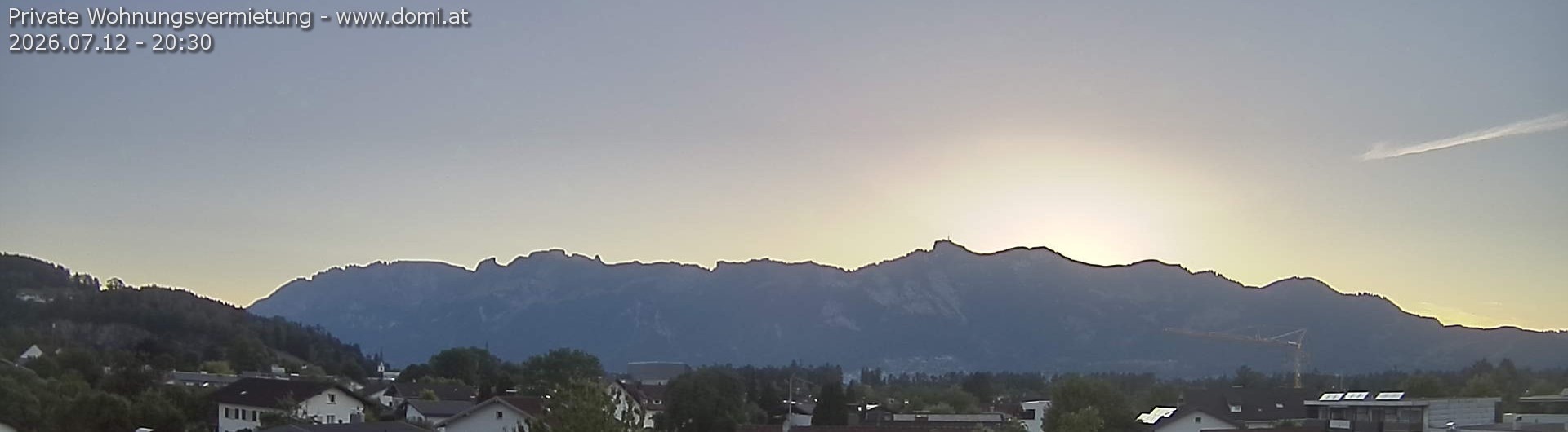 Archived image Webcam View over Gisingen to Hoher Kasten
