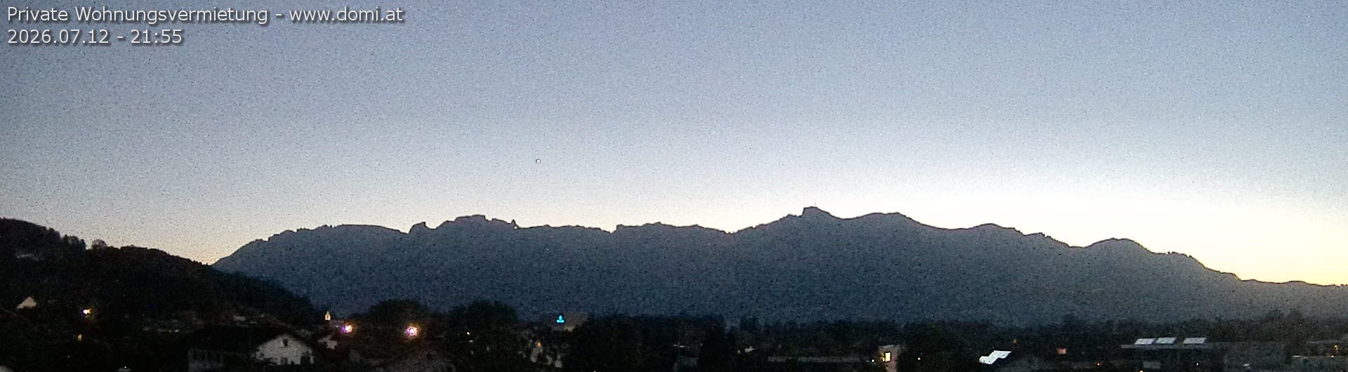 Archived image Webcam View over Gisingen to Hoher Kasten