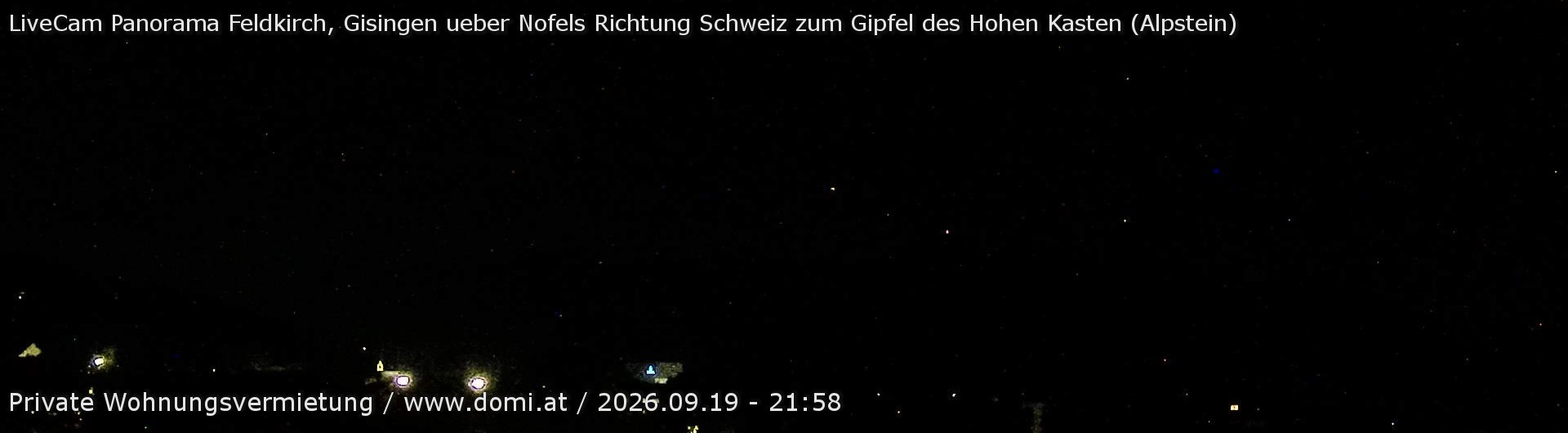 Archived image Webcam View over Gisingen to Hoher Kasten