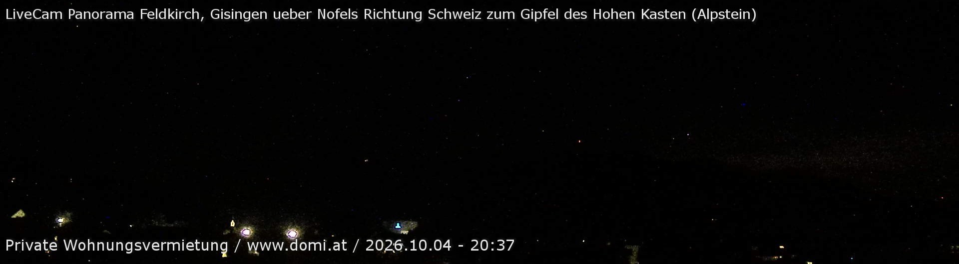 Archiv Foto Webcam Ausblick über Gisingen auf Hohen Kasten