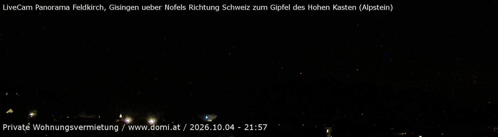 Archiv Foto Webcam Ausblick über Gisingen auf Hohen Kasten