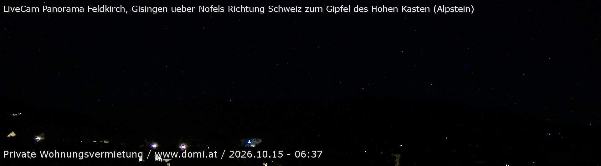 Archiv Foto Webcam Ausblick über Gisingen auf Hohen Kasten