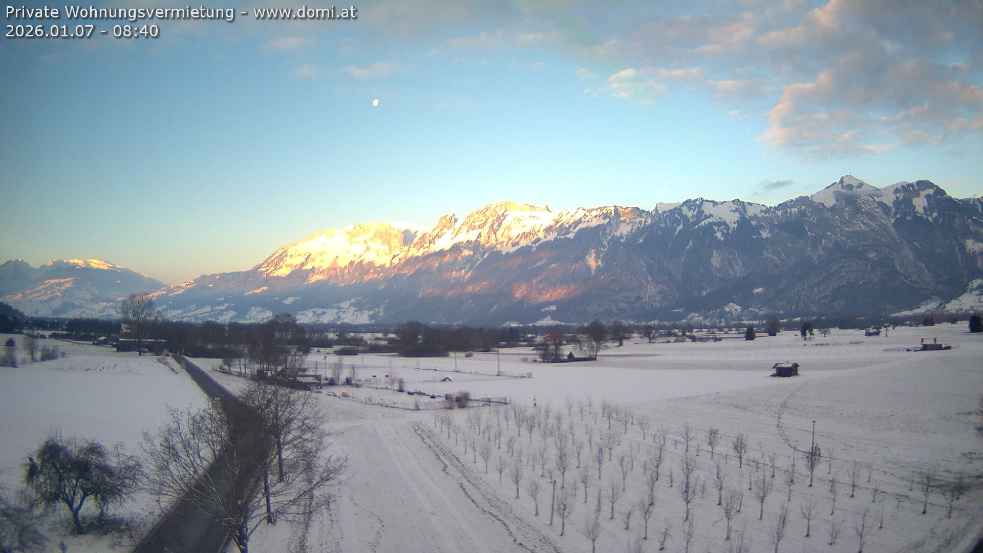 Archiv Foto Webcam Ausblick von Feldkirch auf Hohen Kasten, Furgglenfirst und Kamor