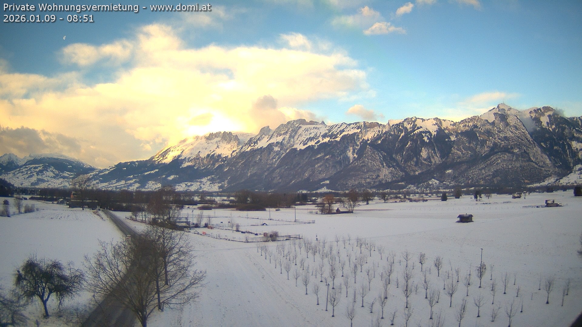 Archiv Foto Webcam Ausblick von Feldkirch auf Hohen Kasten, Furgglenfirst und Kamor