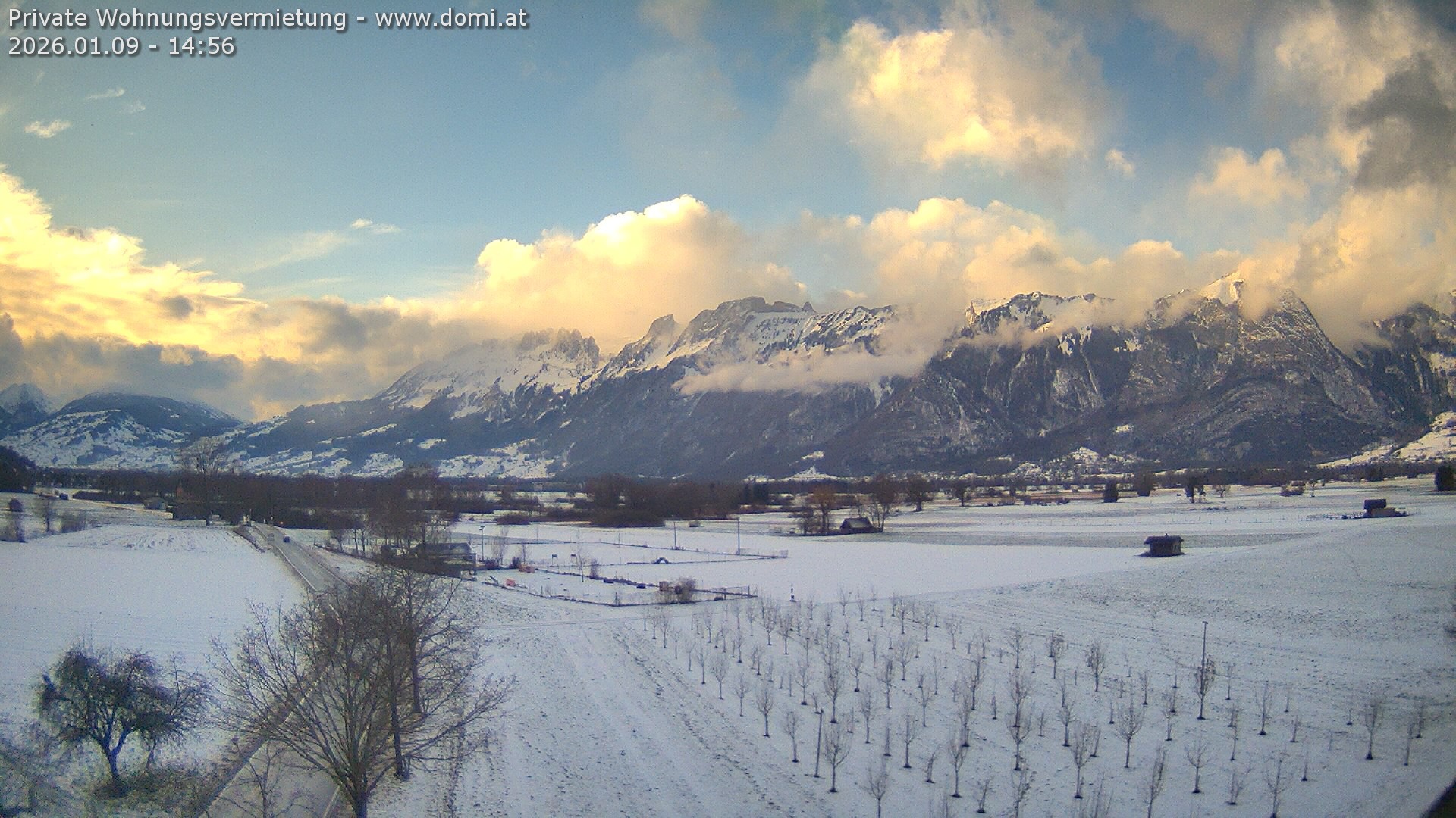 Archiv Foto Webcam Ausblick von Feldkirch auf Hohen Kasten, Furgglenfirst und Kamor