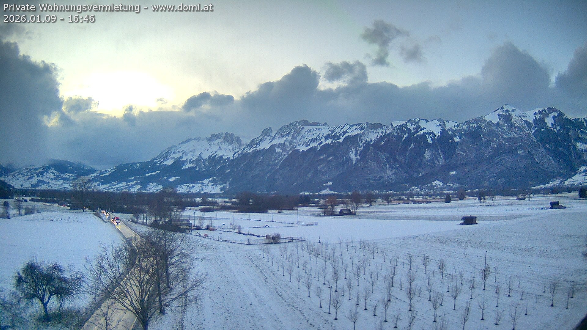 Archiv Foto Webcam Ausblick von Feldkirch auf Hohen Kasten, Furgglenfirst und Kamor