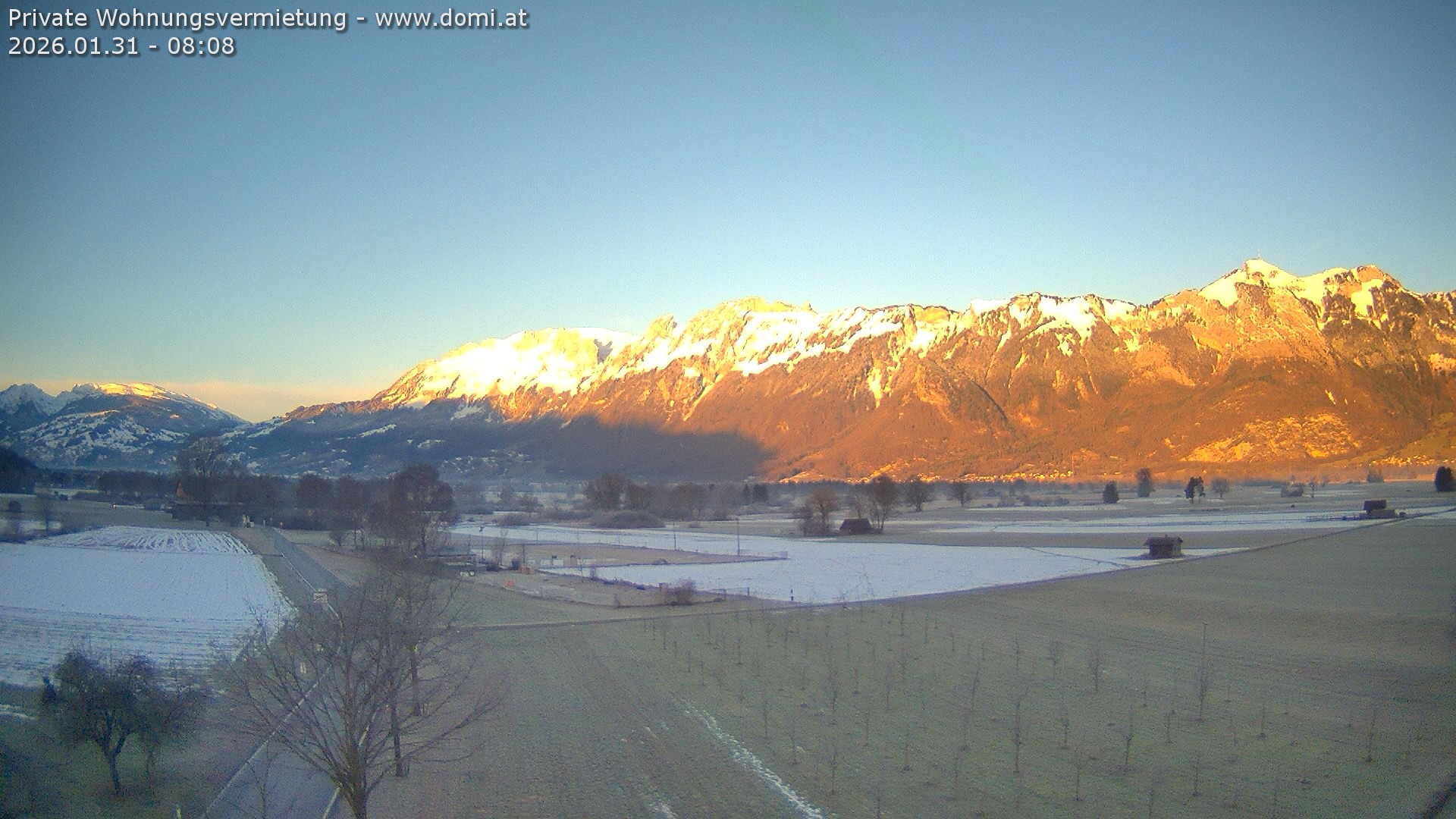 Archiv Foto Webcam Ausblick von Feldkirch auf Hohen Kasten, Furgglenfirst und Kamor
