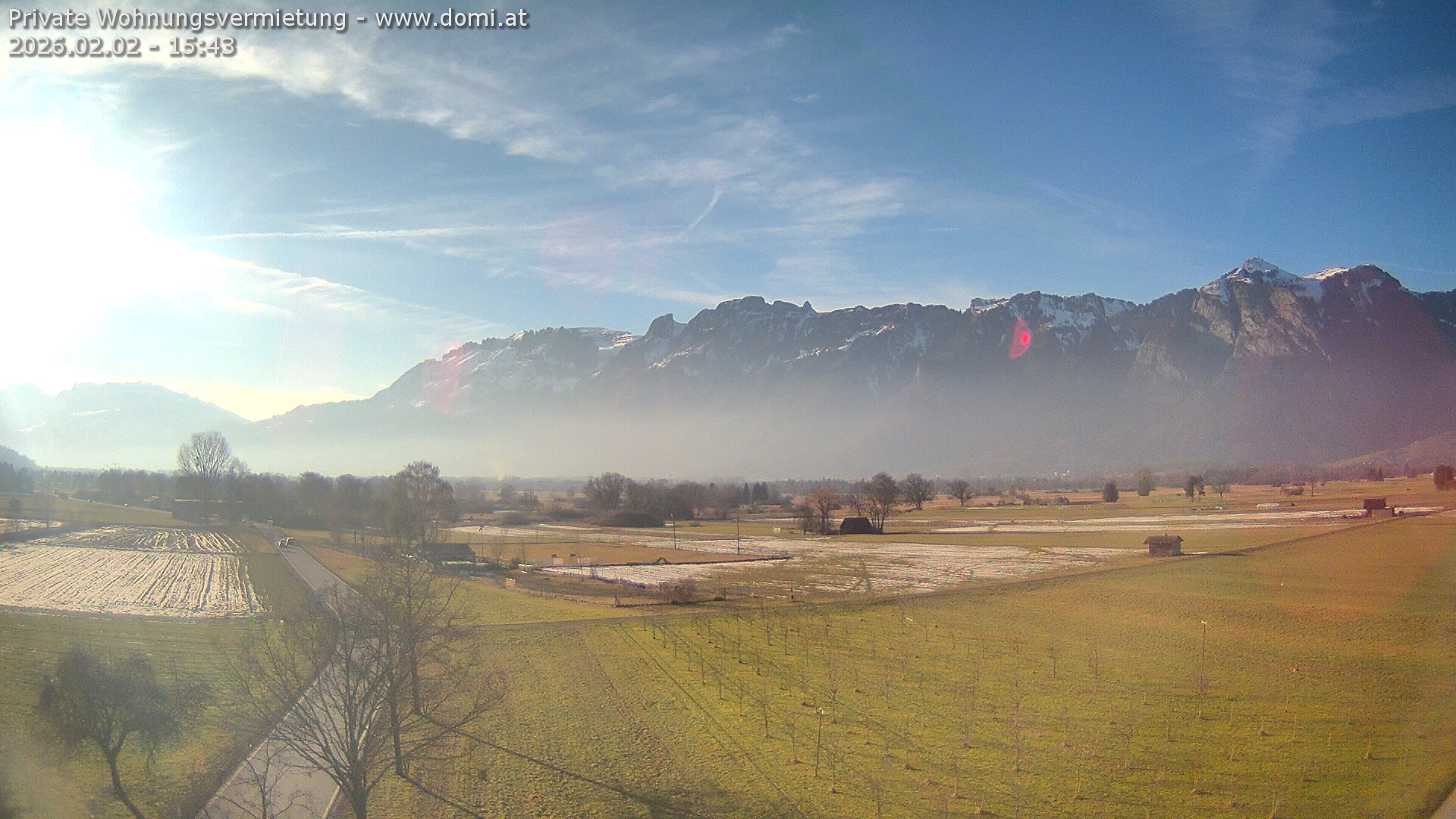 Archiv Foto Webcam Ausblick von Feldkirch auf Hohen Kasten, Furgglenfirst und Kamor