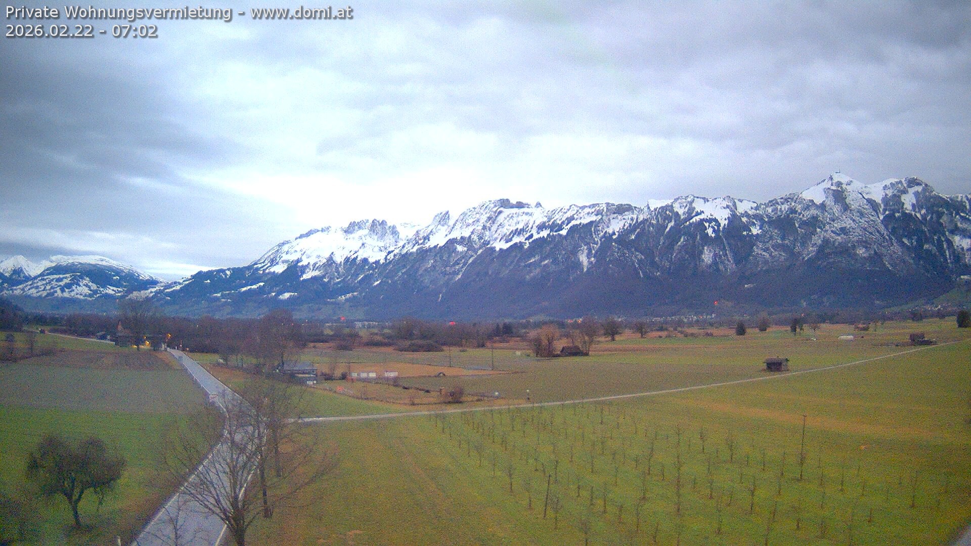 Archiv Foto Webcam Ausblick von Feldkirch auf Hohen Kasten, Furgglenfirst und Kamor