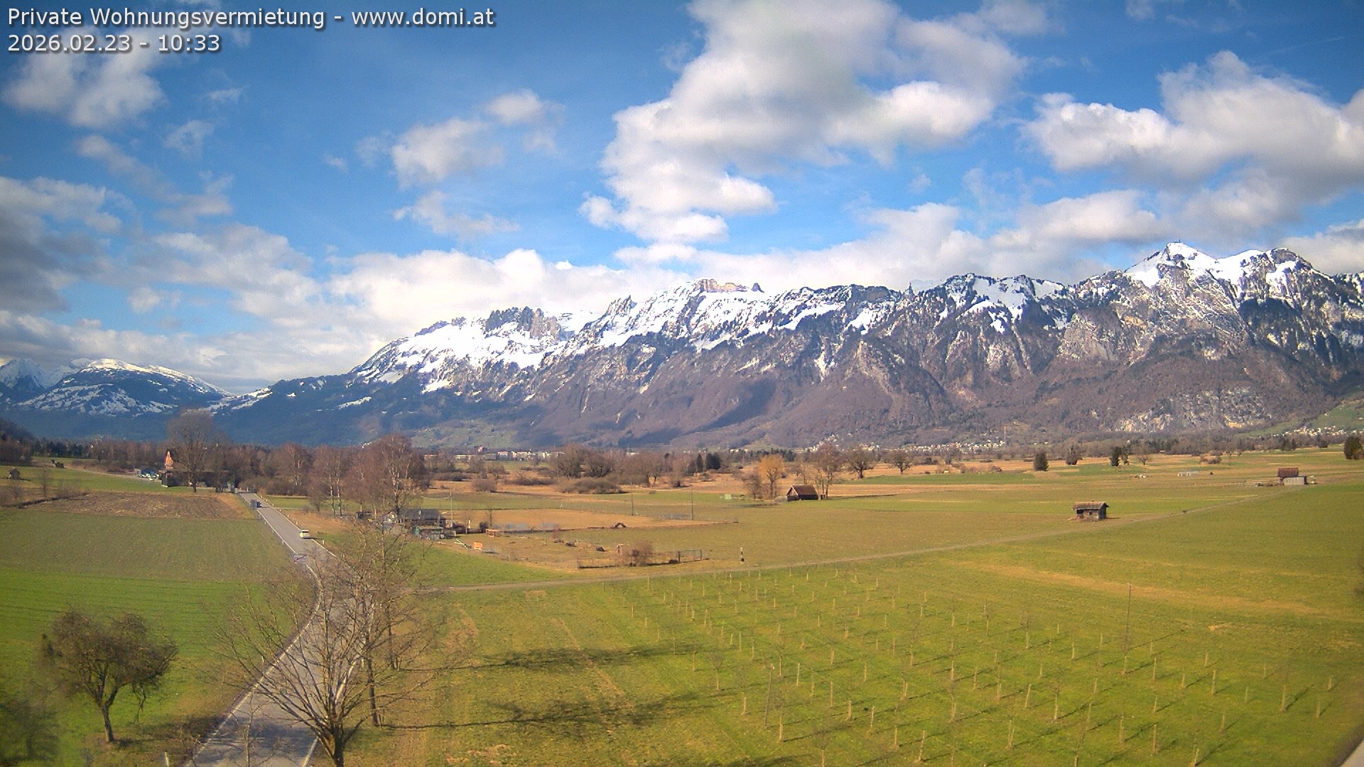 Archiv Foto Webcam Ausblick von Feldkirch auf Hohen Kasten, Furgglenfirst und Kamor