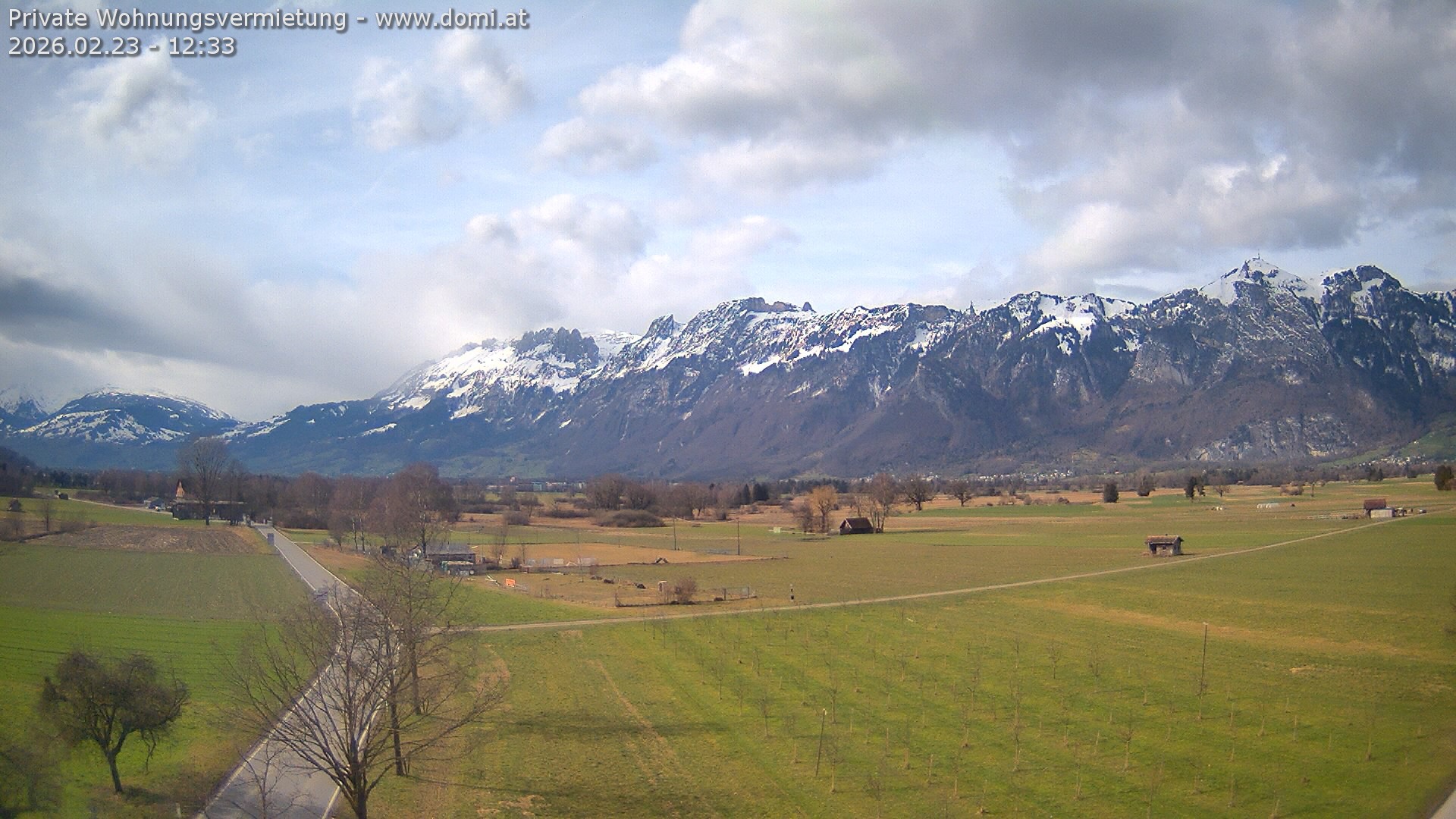 Archiv Foto Webcam Ausblick von Feldkirch auf Hohen Kasten, Furgglenfirst und Kamor
