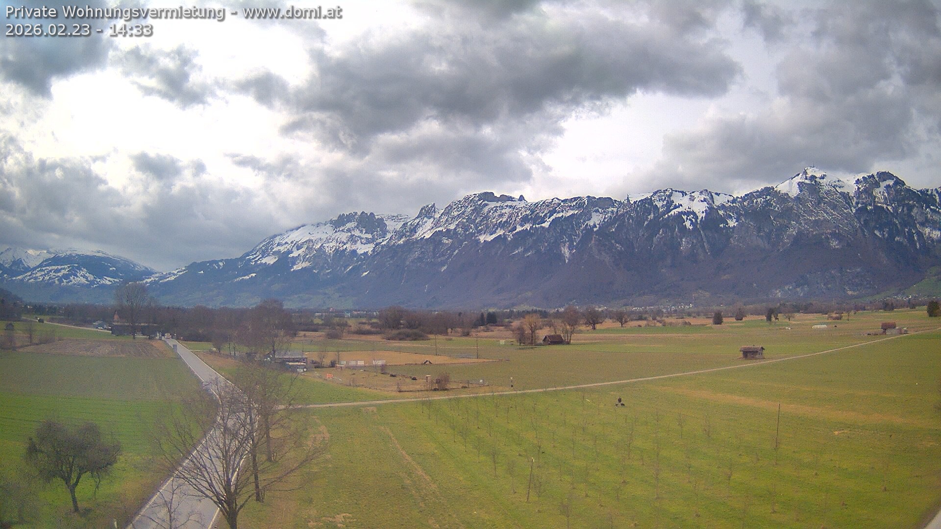 Archiv Foto Webcam Ausblick von Feldkirch auf Hohen Kasten, Furgglenfirst und Kamor