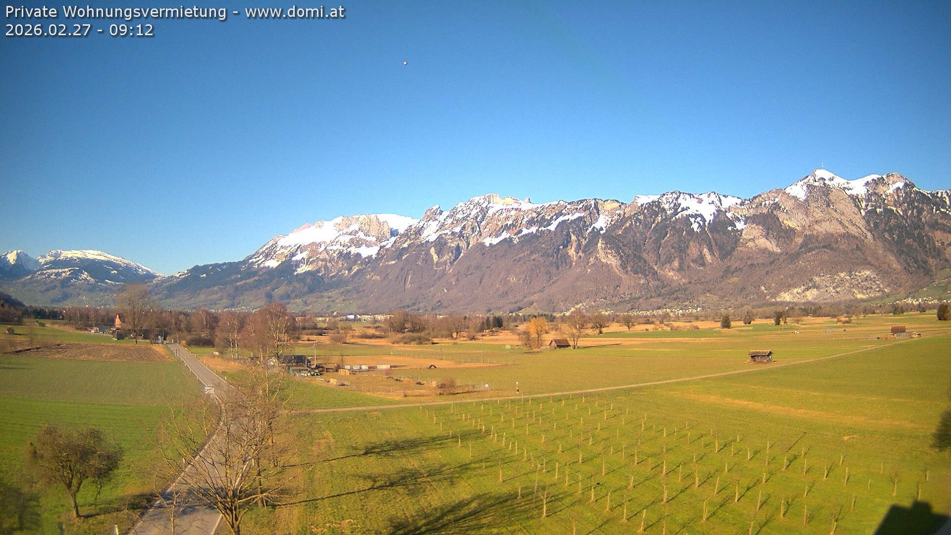 Archiv Foto Webcam Ausblick von Feldkirch auf Hohen Kasten, Furgglenfirst und Kamor
