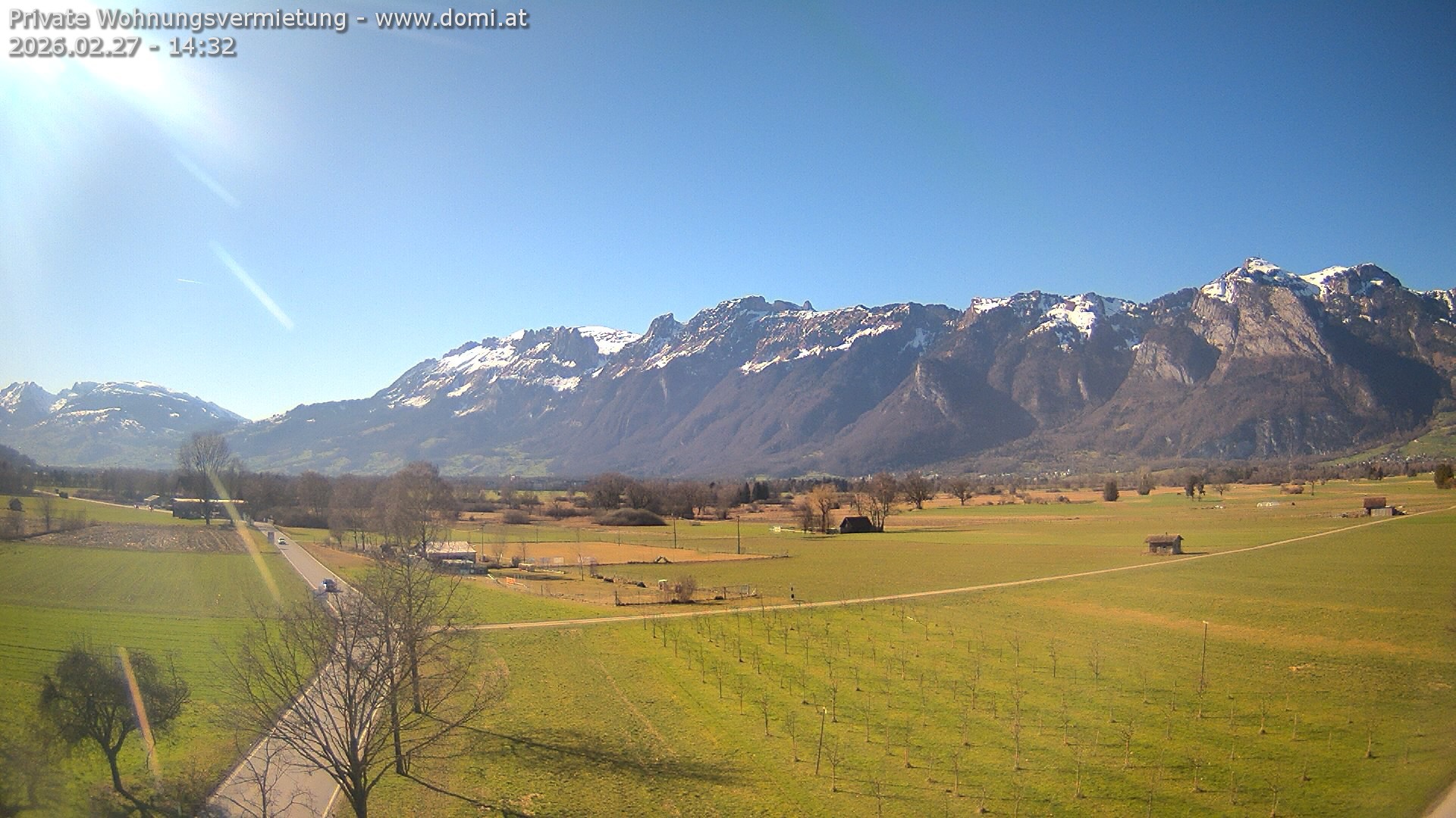 Archiv Foto Webcam Ausblick von Feldkirch auf Hohen Kasten, Furgglenfirst und Kamor