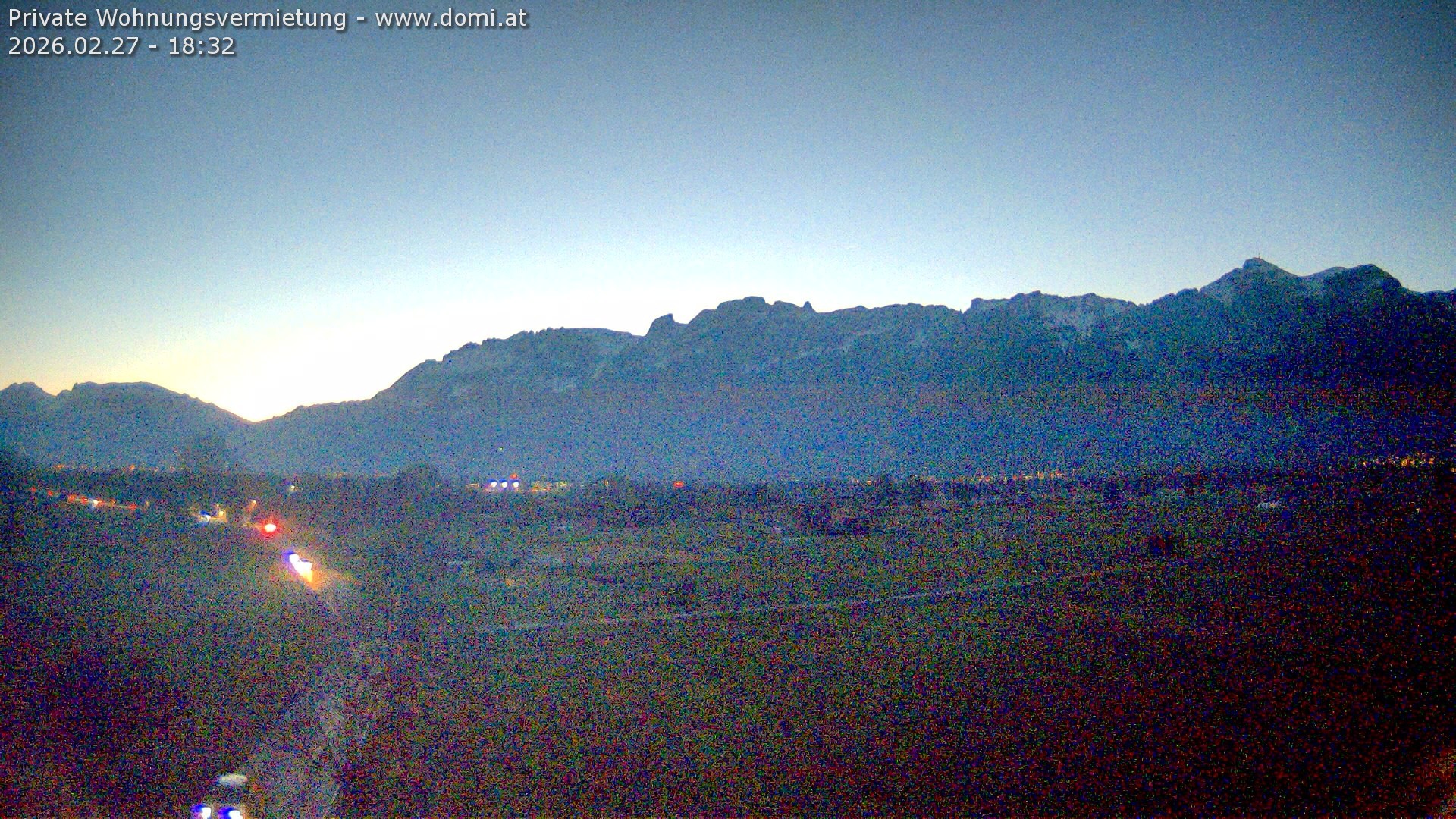Archiv Foto Webcam Ausblick von Feldkirch auf Hohen Kasten, Furgglenfirst und Kamor