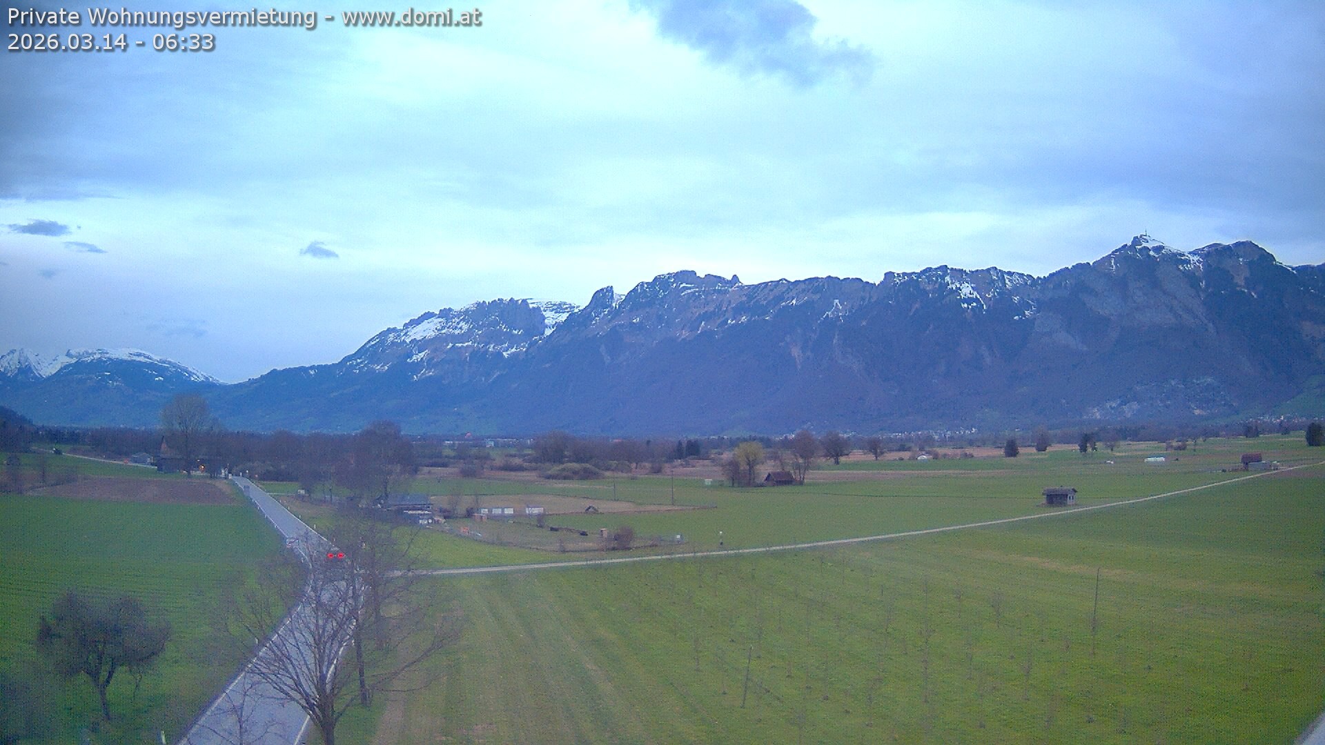Archiv Foto Webcam Ausblick von Feldkirch auf Hohen Kasten, Furgglenfirst und Kamor