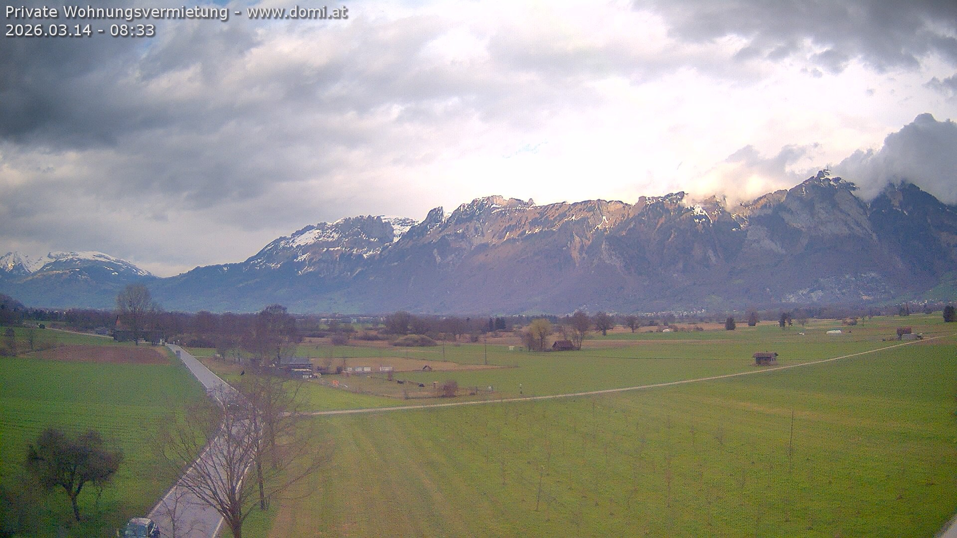 Archiv Foto Webcam Ausblick von Feldkirch auf Hohen Kasten, Furgglenfirst und Kamor