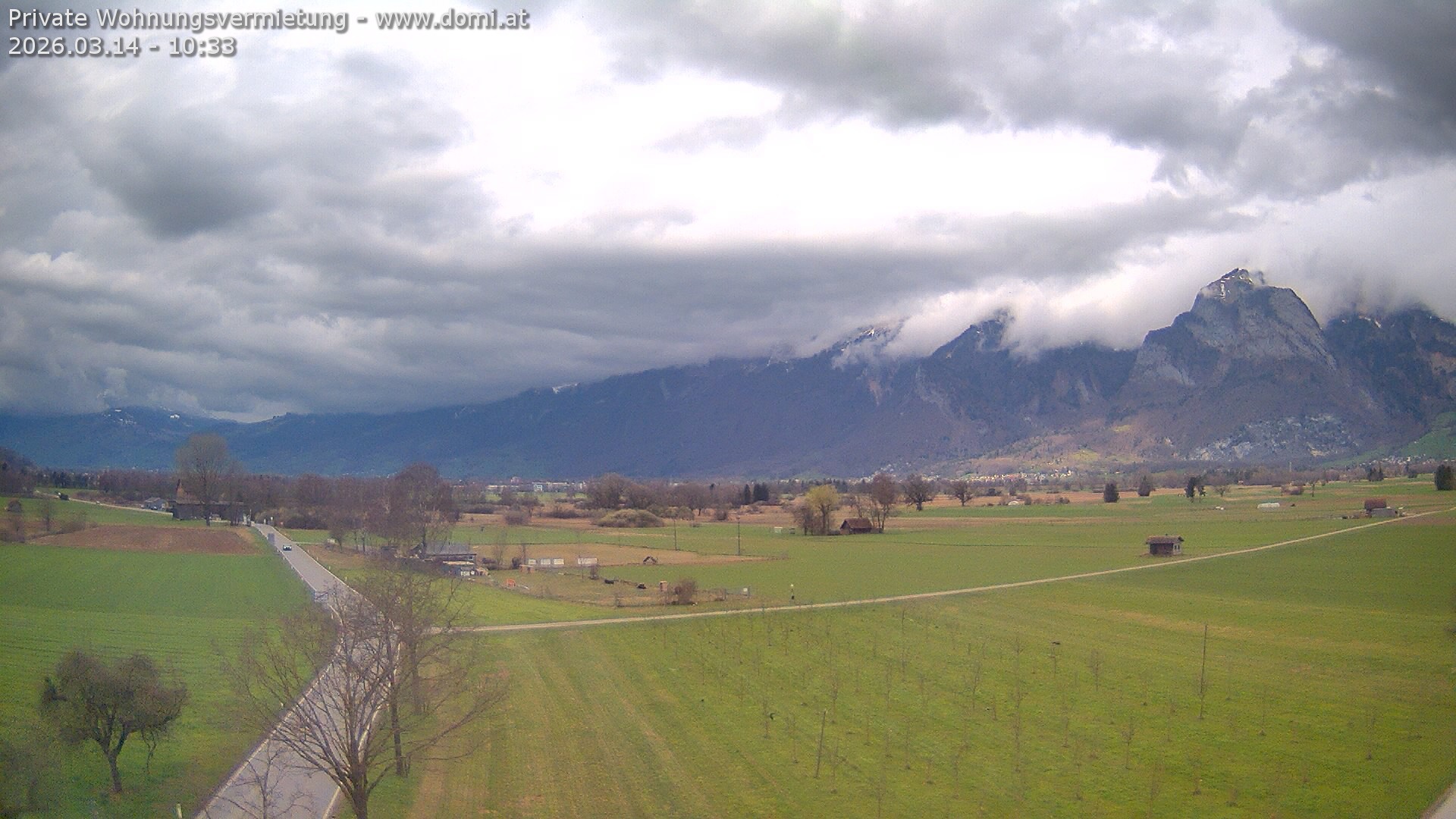 Archiv Foto Webcam Ausblick von Feldkirch auf Hohen Kasten, Furgglenfirst und Kamor