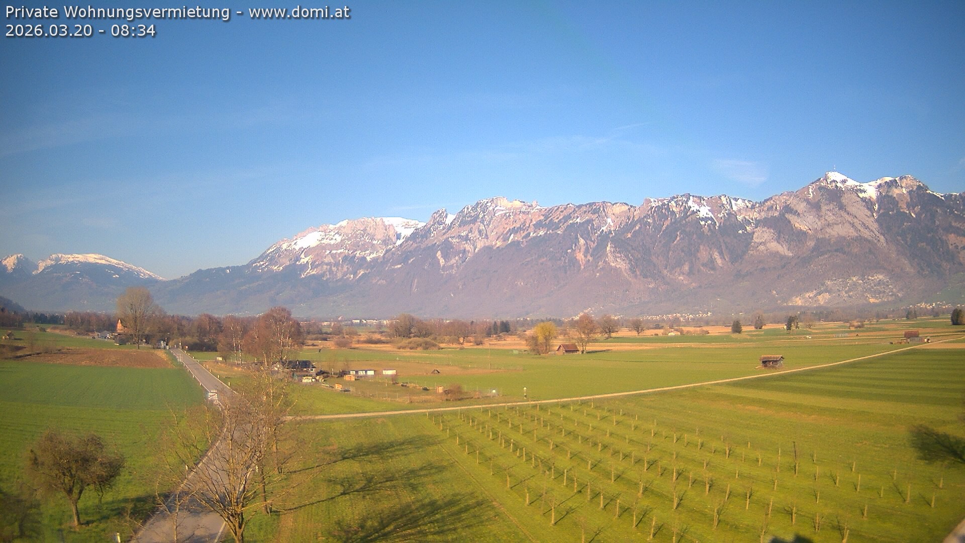 Archiv Foto Webcam Ausblick von Feldkirch auf Hohen Kasten, Furgglenfirst und Kamor
