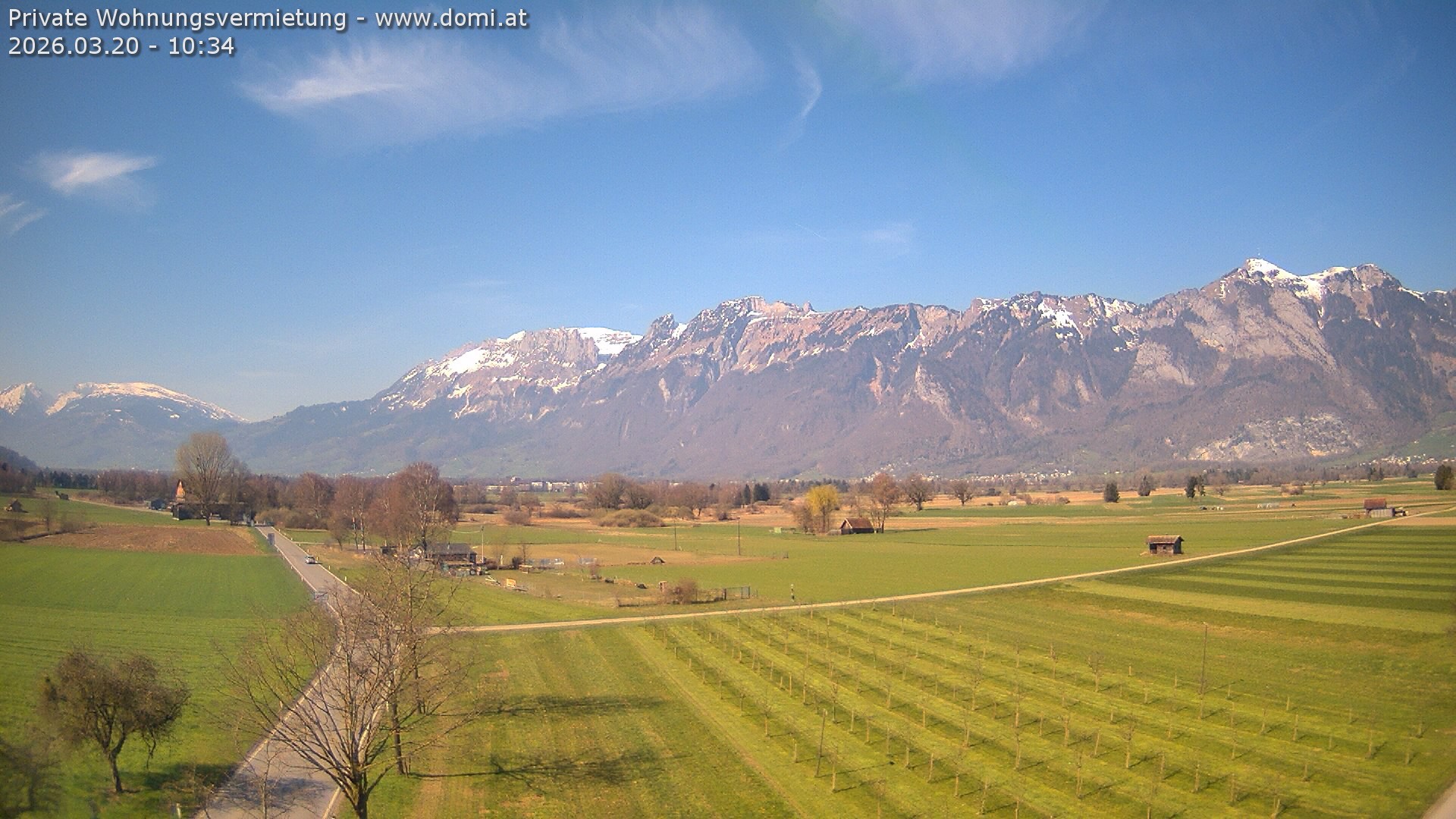 Archiv Foto Webcam Ausblick von Feldkirch auf Hohen Kasten, Furgglenfirst und Kamor