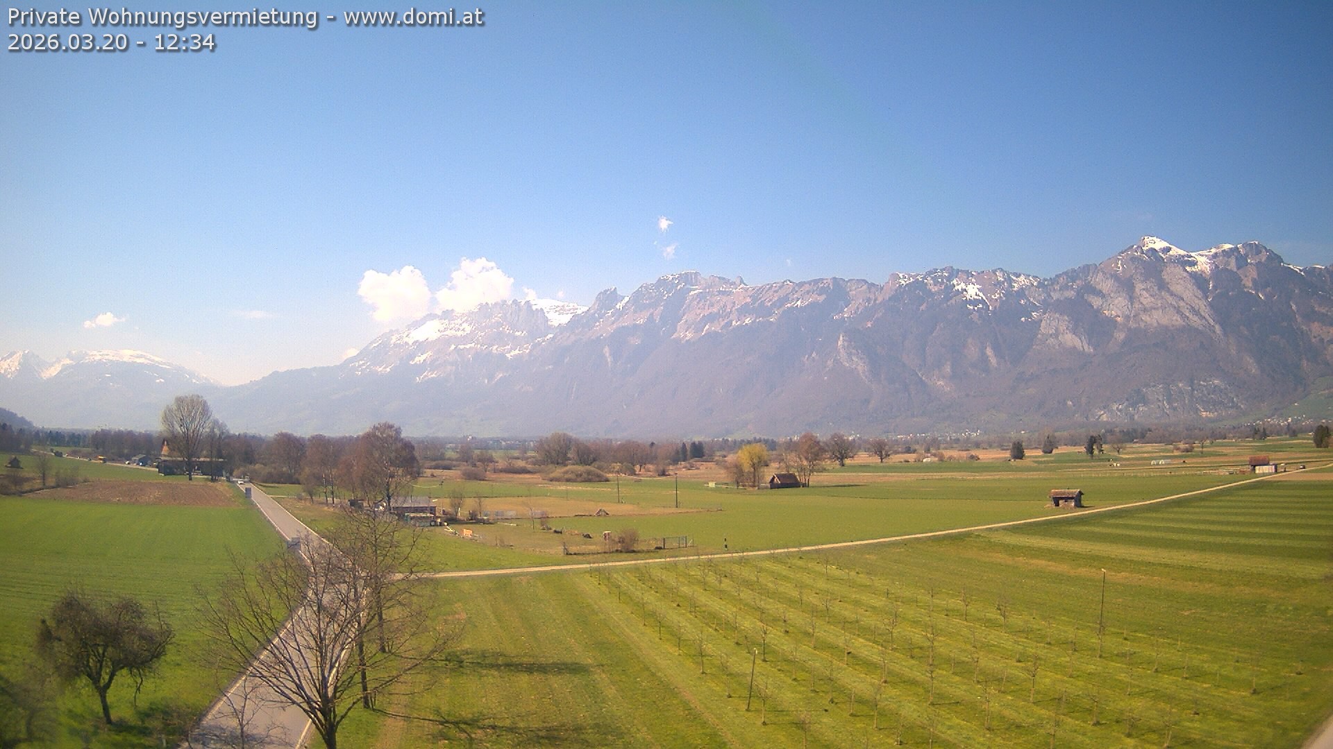 Archiv Foto Webcam Ausblick von Feldkirch auf Hohen Kasten, Furgglenfirst und Kamor