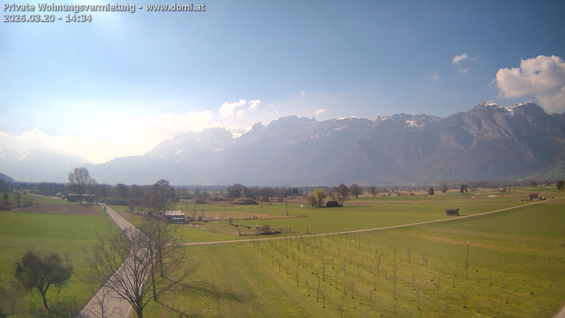 Archiv Foto Webcam Ausblick von Feldkirch auf Hohen Kasten, Furgglenfirst und Kamor