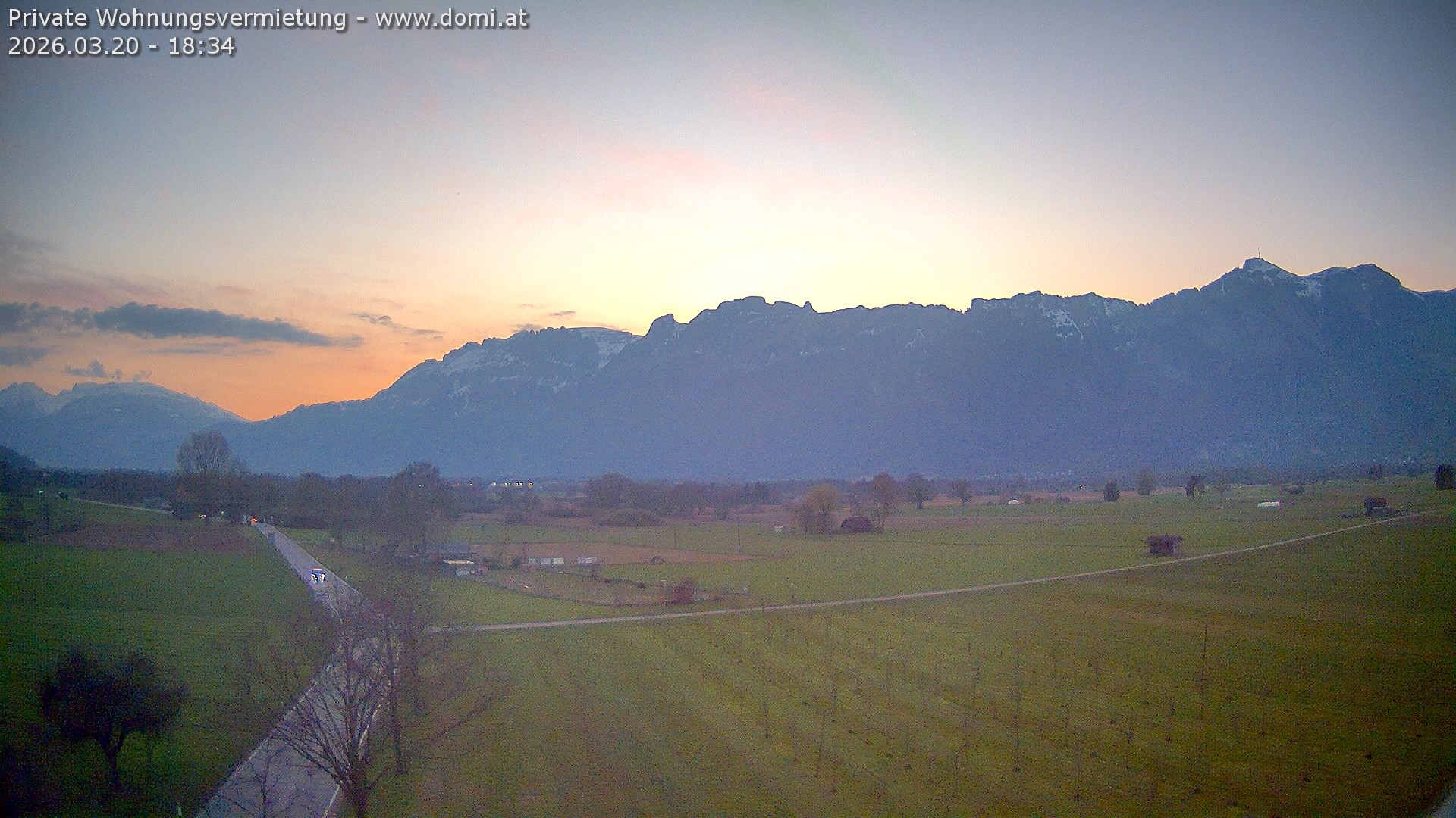 Archiv Foto Webcam Ausblick von Feldkirch auf Hohen Kasten, Furgglenfirst und Kamor