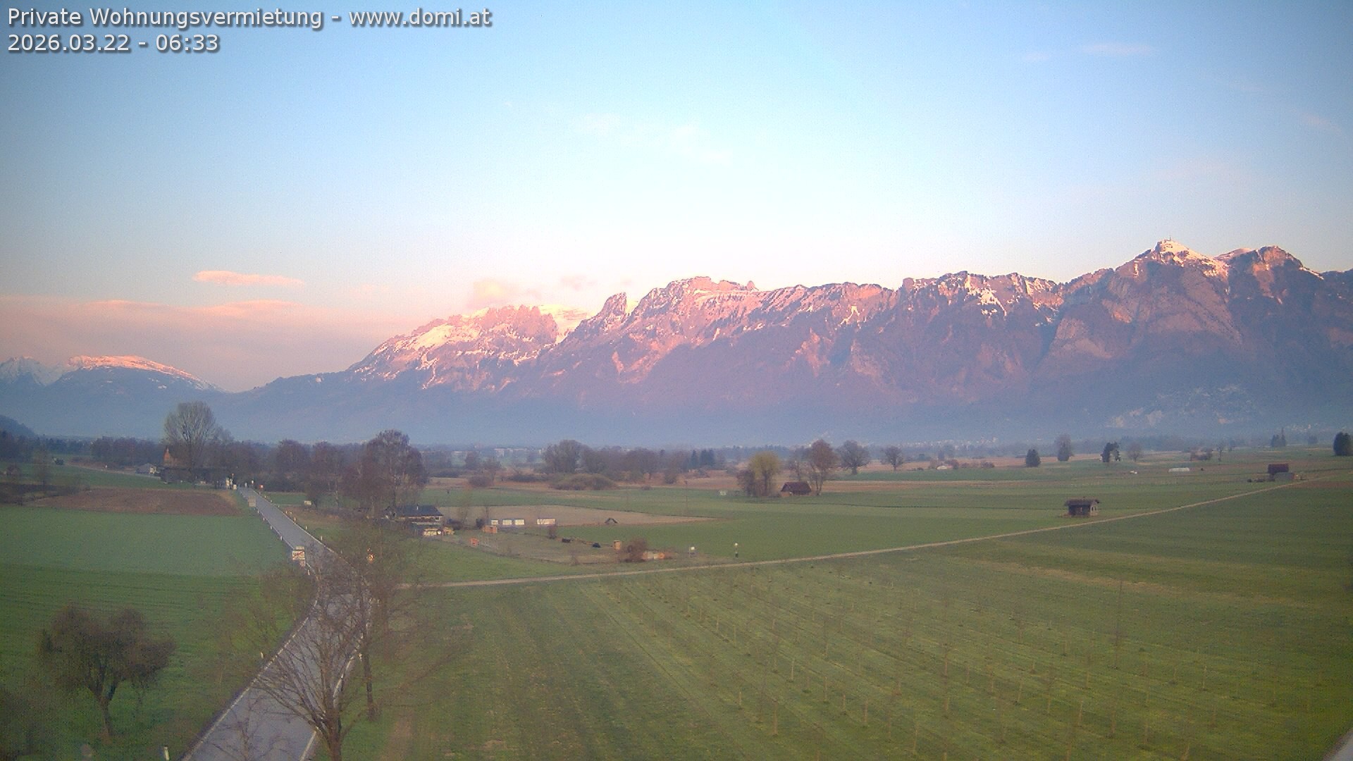 Archiv Foto Webcam Ausblick von Feldkirch auf Hohen Kasten, Furgglenfirst und Kamor