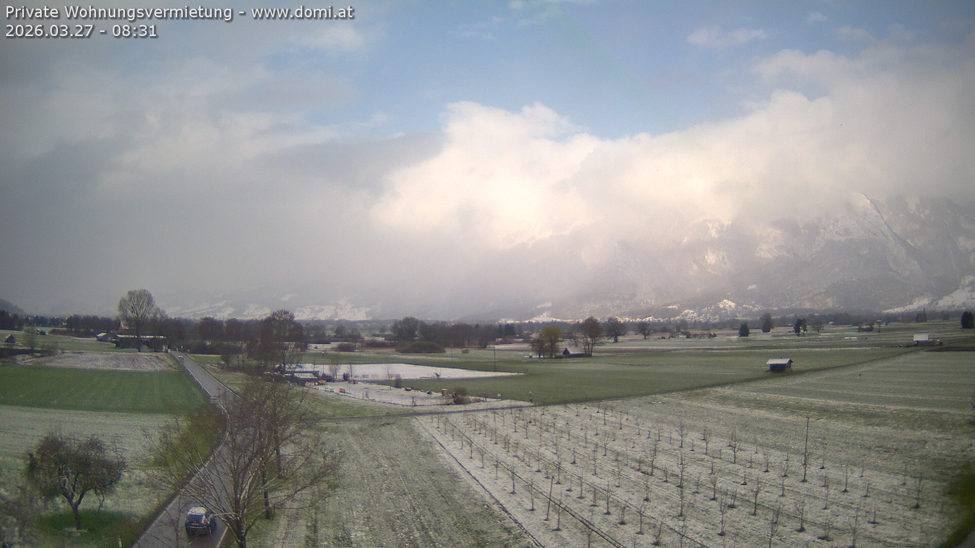 Archiv Foto Webcam Ausblick von Feldkirch auf Hohen Kasten, Furgglenfirst und Kamor